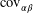  \mathrm{cov}_{\alpha \beta}
