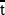   \overline {\mathsf{t}}