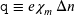  \mathtt{q} \equiv e \chi_{m} \, \Delta n