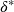 \delta^{*}