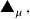 \textsf{\ding{115}}_{\mu} \hspace{2px} ,