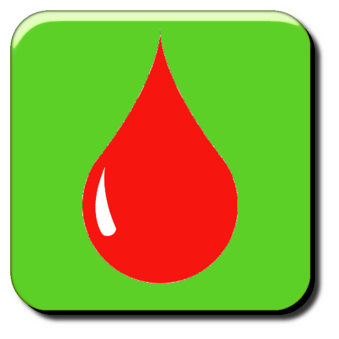 blood drop button
